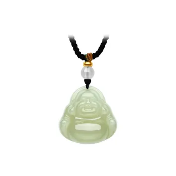 CHOW TAI SENG Hetian Jade Pendant, Gift Pale Greenish White Jade Unisex