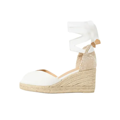 Castañer Billina Wedge Heel High Heels Women's White