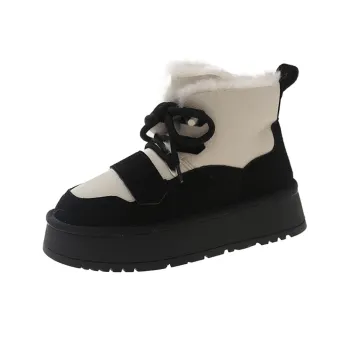 EEueeczs Warm Height Increasing Short Snow Boots Women's