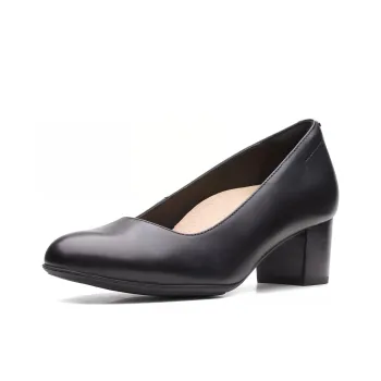Clarks Chunky Heel High Heels Women's Black