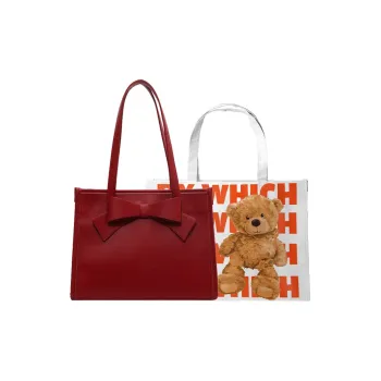 Bywhich PU Shoulder Bag Women's Red