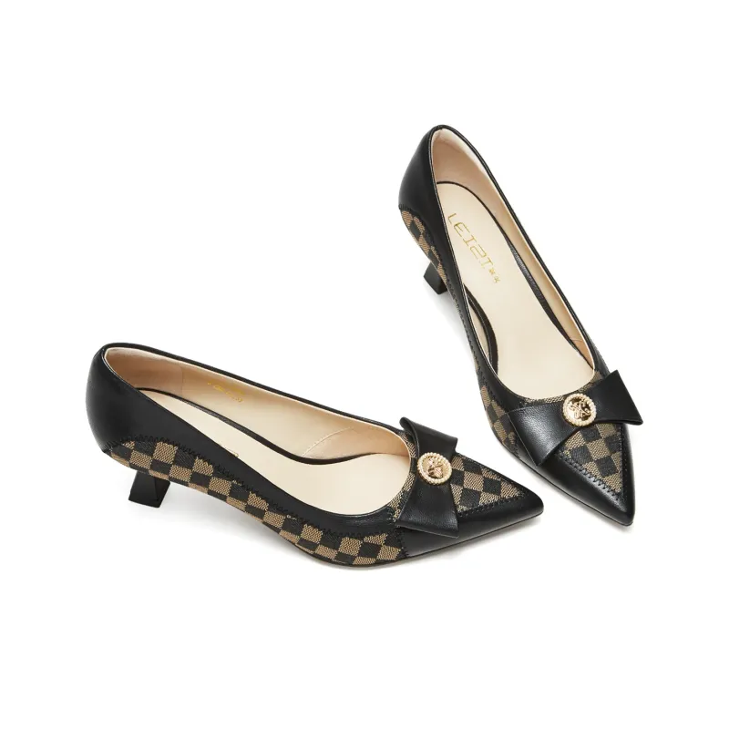 Lazi Spool Heel High Heels 6.5cm Women's-5
