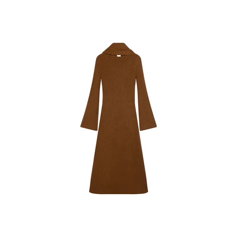 Ouyang Long Sleeved Dresses Women's Mustard Gold-1