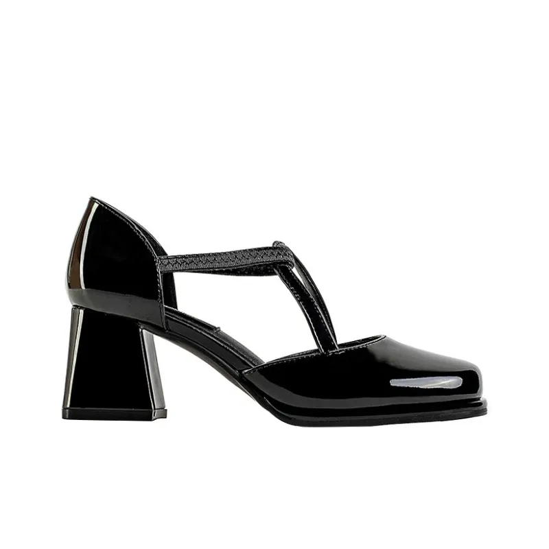 Wonderful Couple Chunky Heel High Heels 6cm Women's-5