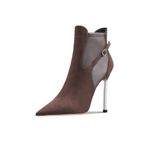 Suyymakk Ankle HILFIGER Boots Super High Heel Women's Brown