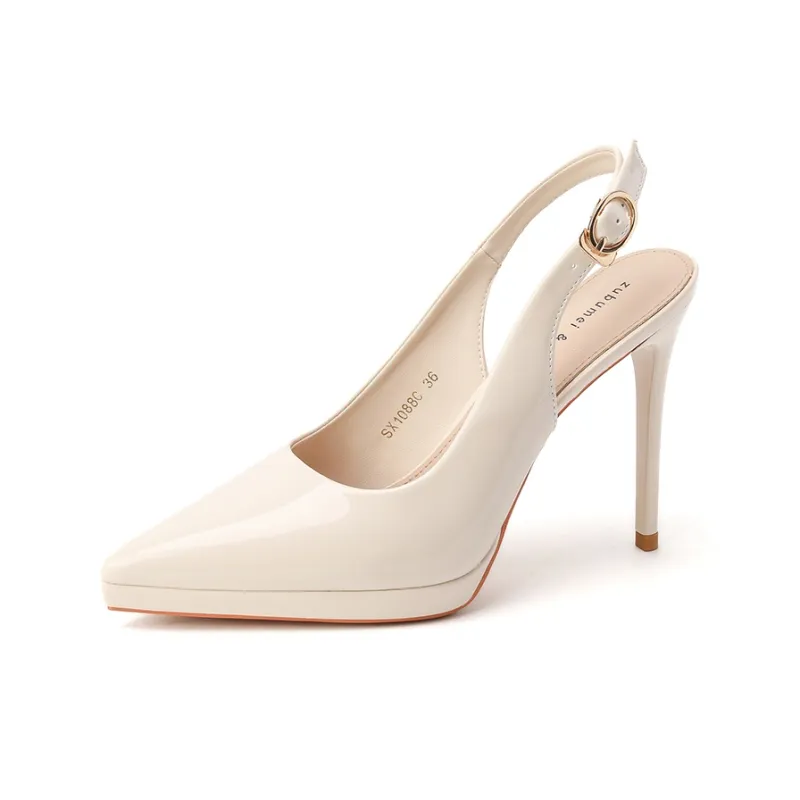 Zubumei Slim Heel High Heels 10.5cm Women's-8