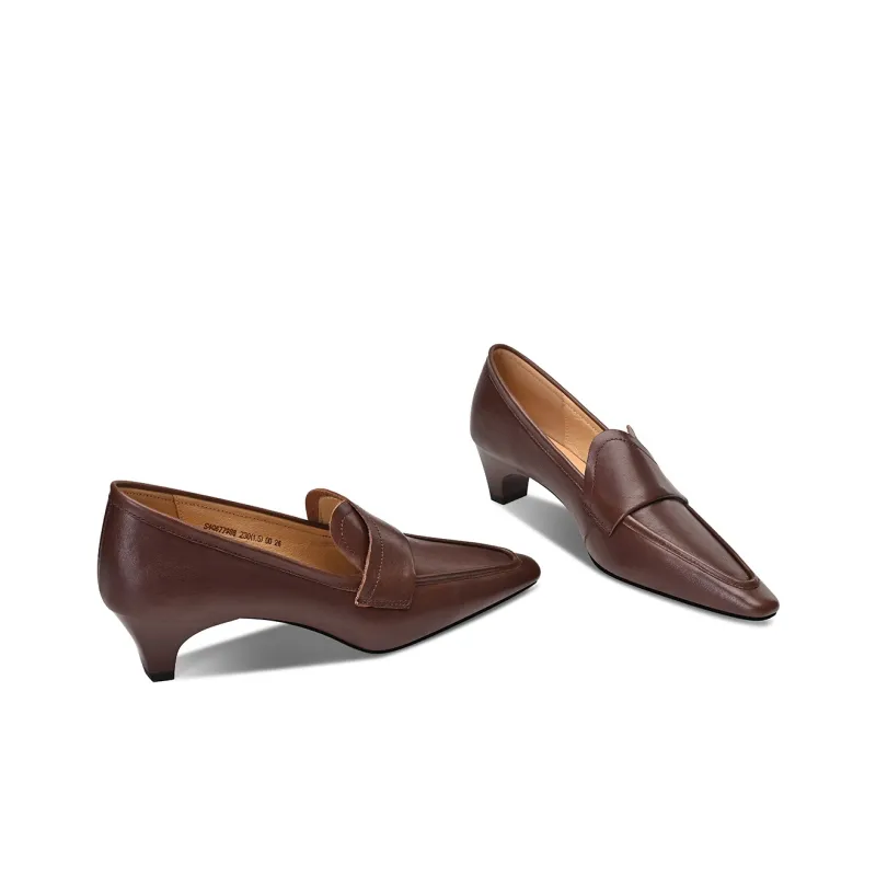 BOSSSUNWEN High Heels Women's Black, Dark Brown-3