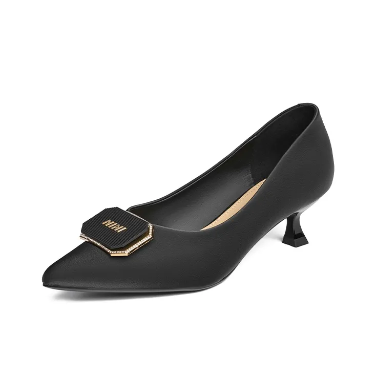 JOSINY Low Vamp Pointed Toe Elegance Unlined Shoes Slim Heel High Heels 5cm Women's-1