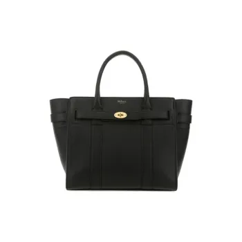Mulberry Bayswater Pebbled Leather Crossbody Handbags Women's Black