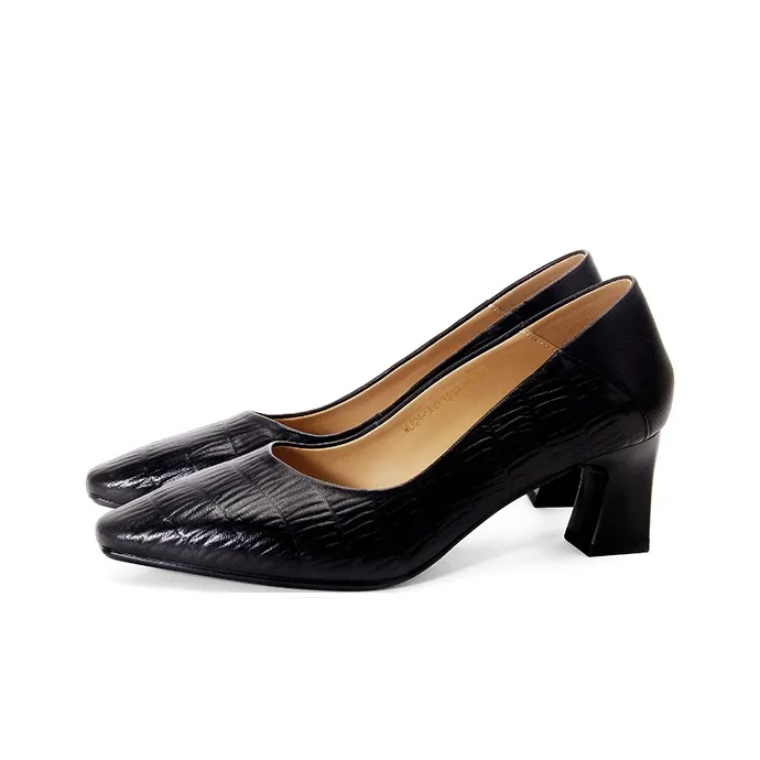 LESELE Chunky Heel High Heels Women's-2