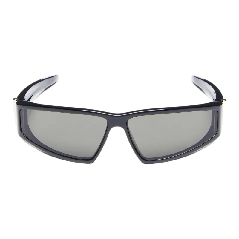 Alexander McQueen Metal Bio Based Injection Molded Nylon Irregular Shape Sunglasses Women's Black-1