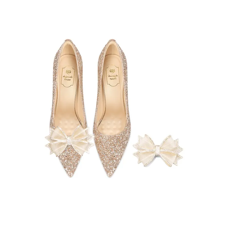Holy Rose High Heels Women's Gold-2