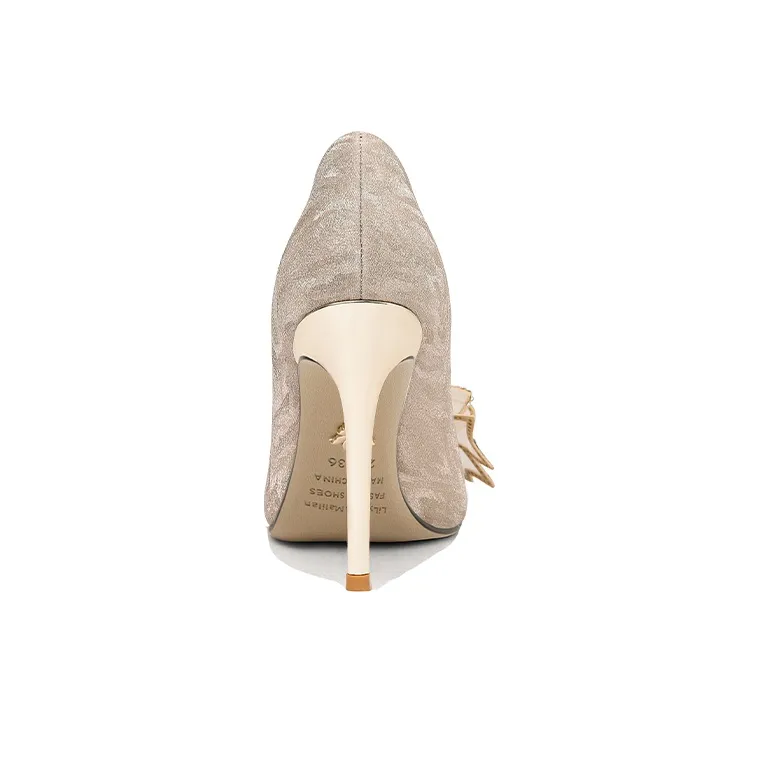 Lily Wei Heart-Fluttering High Heels 10cm Women's Champagne Gold-3