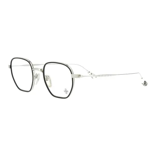 Chrome Hearts Eyeglass Frames Unisex Silver