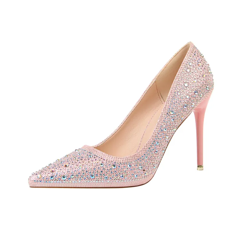 QITUMAUL Slim Heel High Heels Women's-21