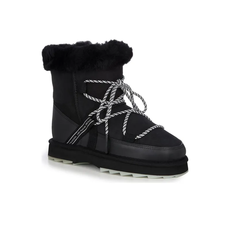 EMU Australia Short Snow Boots Women's Pitch Black-1