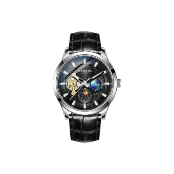 KANGOL Galaxy Xingji Automatic Mechanical Movement Watch Men's Watches Black Dial