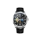 Silver Case Black Dial