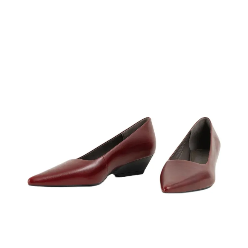 VAGABOND SHOEMAKERS Sonya Chunky Heel High Heels 3.5cm Women's Deep Red-1