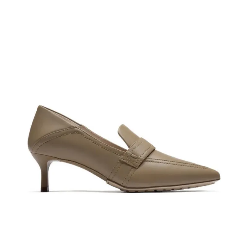 Clarks Slim Heel High Heels 5cm Women's Light Brown-1
