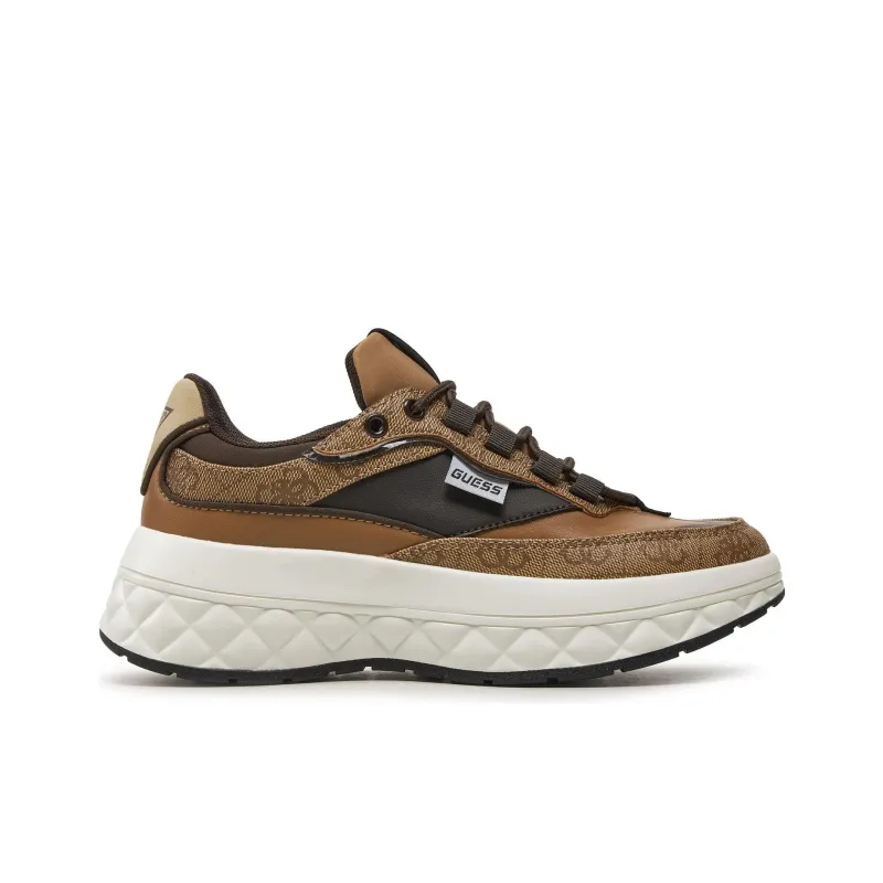 GUESS Kyrki Low-Top Casual Shoes Women's Brown-1