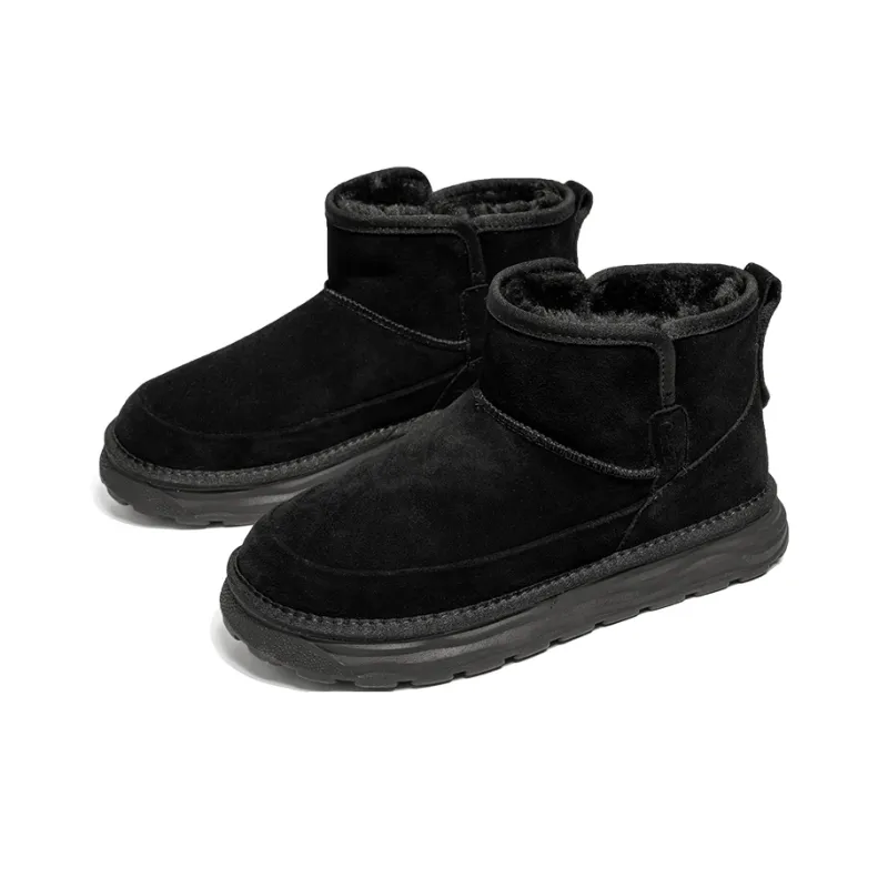 WEISHIBANGWEI Snow Boots Men Chestnut Brown/Black-8