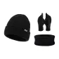 Black Hats & Caps+Black Gloves+Black Scarf