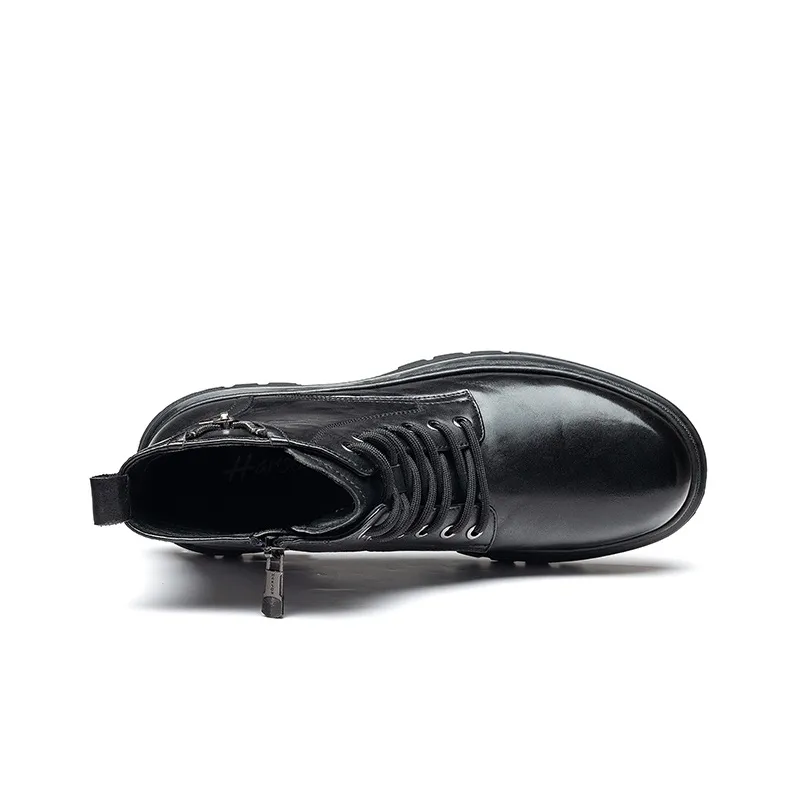 HARSON Martin Boots Men Black-3