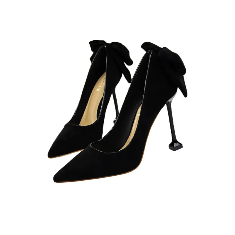 QITUMAUL High Heels Women's Gold-4