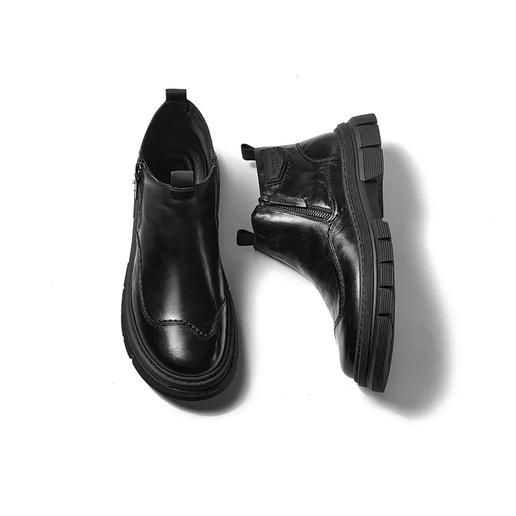 Hautton Jeans Ankle Boots Men's Black-2