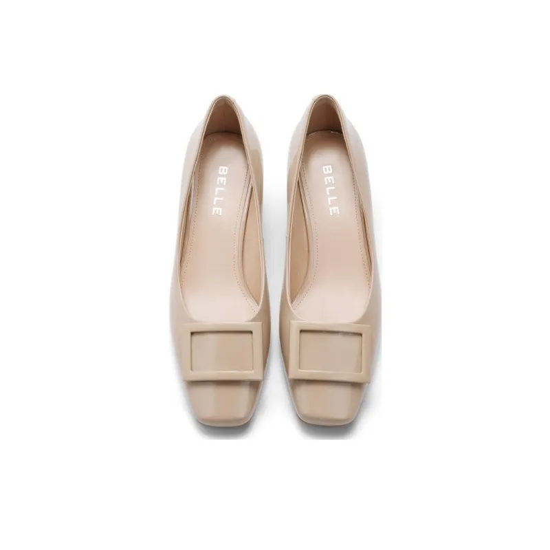 BELLE Spool Heel High Heels 4cm Women's-3