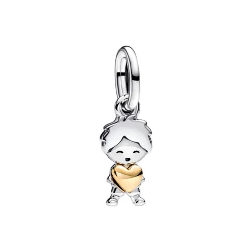 Pandora Silver Alloy 14K Gold Plated Charms / Pendants Unisex Silver