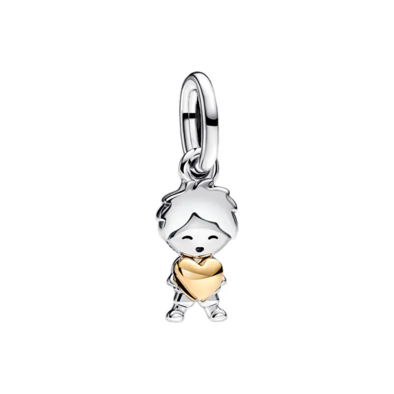 Pandora Silver Alloy 14K Gold Plated Charms / Pendants Unisex Silver-0