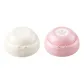 "2 Pcs Reusable Recording Buttons Beige Yellow-Pink"