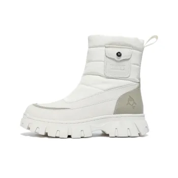 FAIRWHALE Snow Boots Unisex White/Black/Army Green