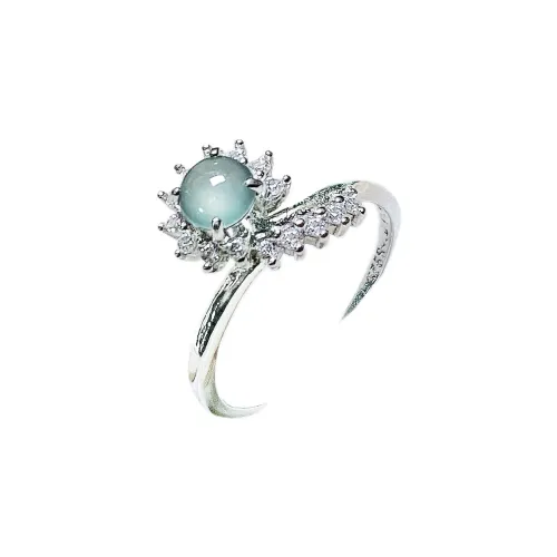 PUPAN Ice Glutinous Jadeite Rings Women's