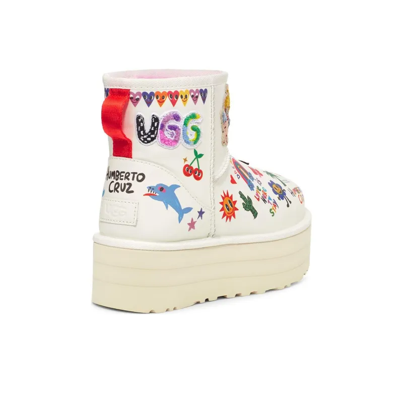 UGG Classic Mini Platform Boot Pop Sketch Women's-3