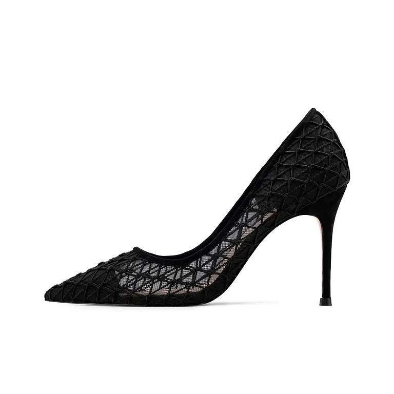 JOOC High Heels Women's Sexy Black-0