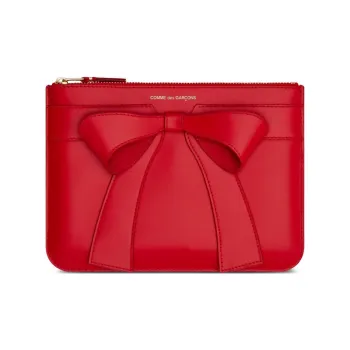 CDG Calfskin Wallet Women's Red
