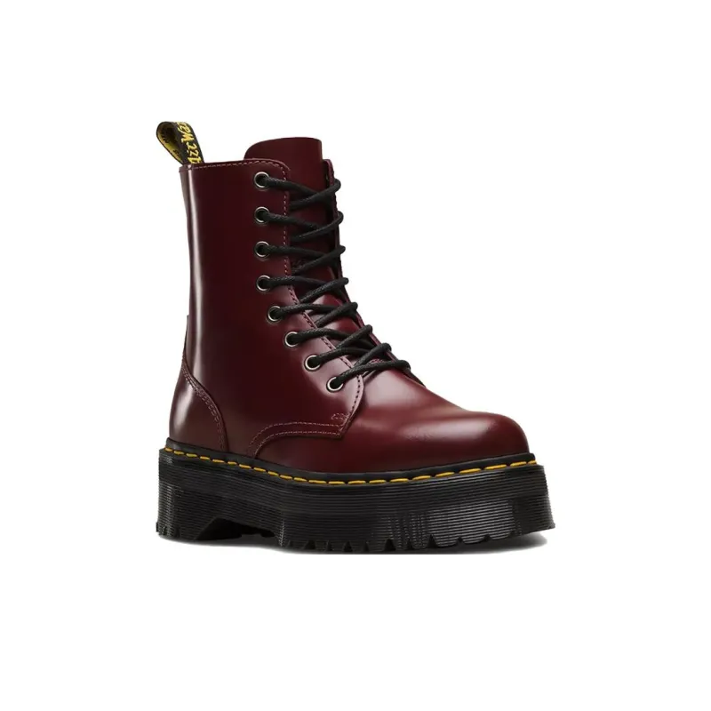 Dr.Martens Short Mid-Calf Martin Boot Unisex Red-2