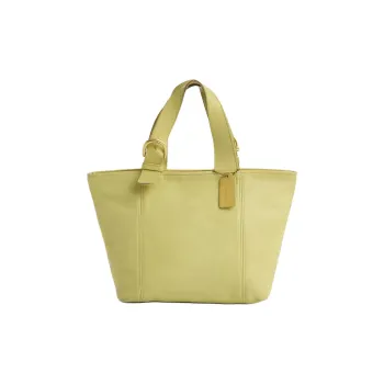COACH Waverly Leather Handbag Large Size Women's Lime