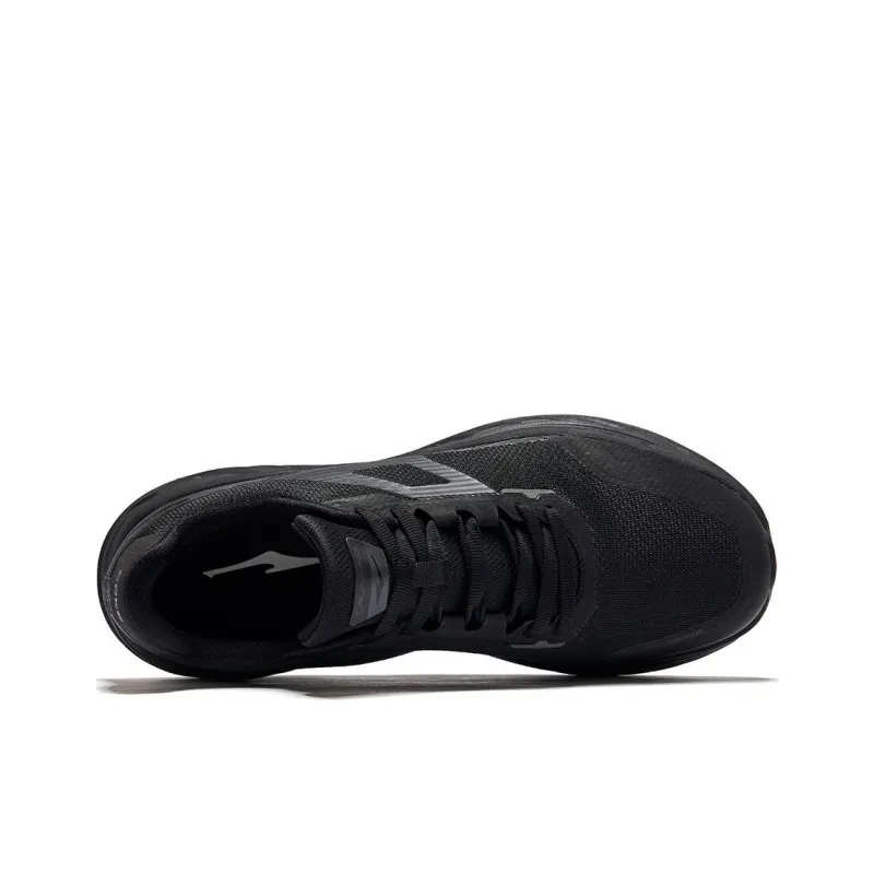 Erke Anti Slip And Wear Resistant Breathable Low Top Casual Running Shoes Men's Black Gray-2