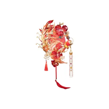 Dance Embroidery Cotton Linen Blend Fan