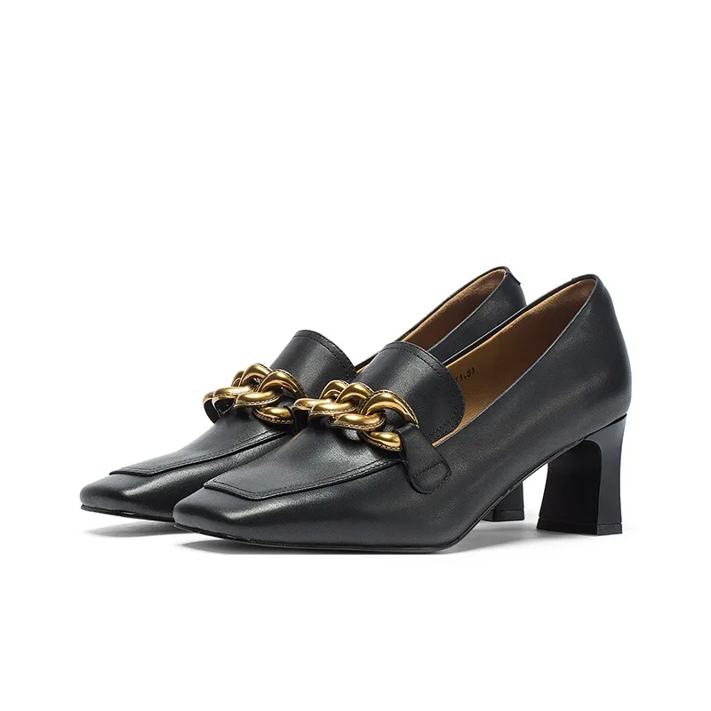 Coup De Foudre Block Heel High Heels 5.5cm Women's-1