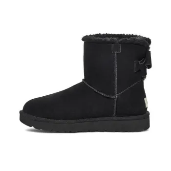 UGG Mini Bailey Suede Bow 'Black' Women's