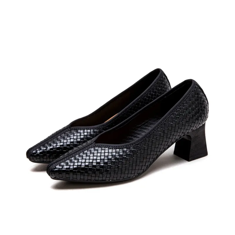 Jay Chunky Heel High Heels 5.5CM Women's-6