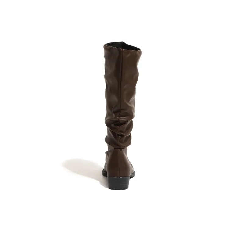 LXVB Slouch Boots Knee-high Boots 3cm Women's-23