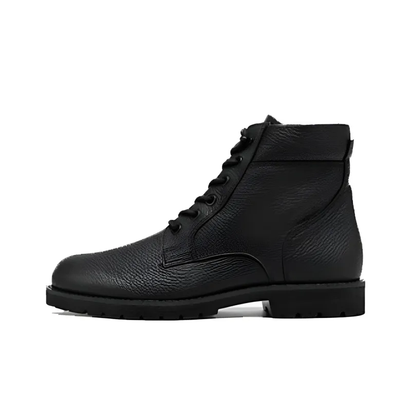 Ecco Ankle Length Martin Boot Men's Black-0