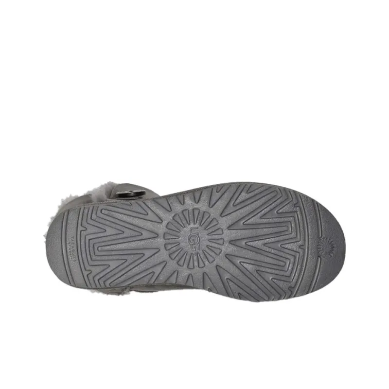 UGG Bailey Button Ii Boot Fleece Lined Gray Women's-5