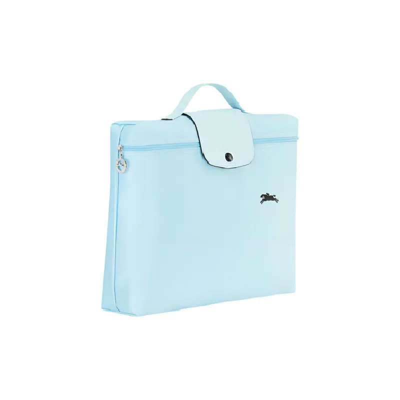LONGCHAMP Le Pliage Club Nylon Briefcase Handbag Clutch Men's Cloud Mist Color-1